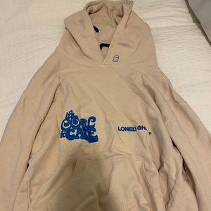 Lonely Ghost Sand and Blue Hoodie